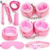 7Pcs/Set For Women Whip Handcuffs Sex Bdsm With 10 Speed Vibrator Exotic Adult Games Rabbit Tail Anal Plug Bondage Set Sex Toys