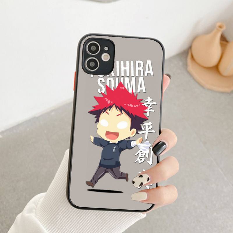 Soma Yukihira Food Wars Shokugeki no Soma Anime Phone Case for iPhone X XR XS 7 8 Plus 11 12 pro MAX Matte Shockproof shell