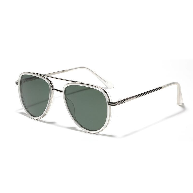 Glasses Material Polarized Sunglasses Men'S Driver Glasses Semi-Metal Toad Glasses Women'S Face-Covering Sunglasses