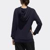 Adidas Neo Casual Sports Pullover Hoodie Women Tops Navy-Blue DW7762