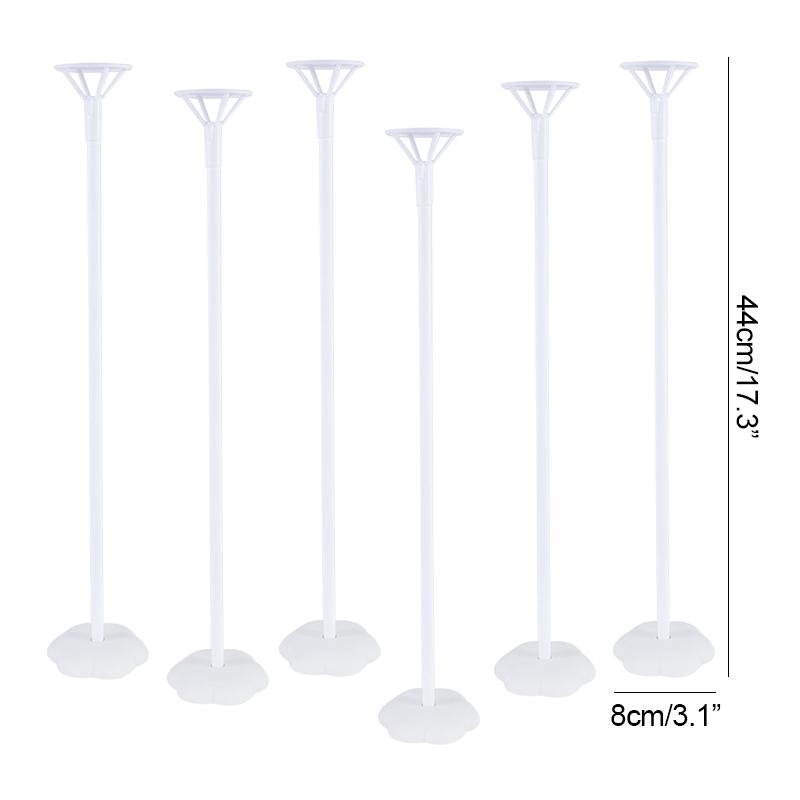 6pcs Balloon Stand Base Balloon Holder Column Support for Adult Kids Birthday Party Wedding Table Decoration Baby Shower Favors