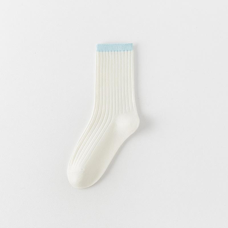 Female Autumn Style Color Luokou College Wind Tube Pile Pile Cotton Socks