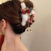 Weihnachten Plüsch Schleife Quaste Haarspangen Damen-Feiertage Weihnachtsgeschenke Erntedankfest Haarschmuck