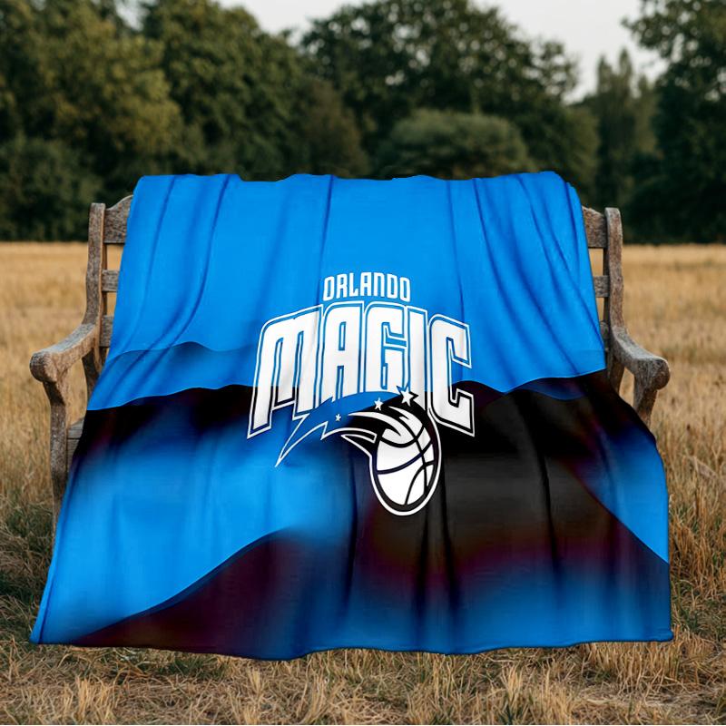 Orlando Magic Flannel Blanket, Use for Birthday/Holiday Gift, Soft Blanket for Sofa/Bed/Camping/Office/Tourism Use,All Seasons