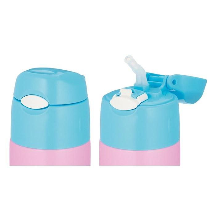 Thermos Vacuum Insulated Straw Bottle [One Touch] 400ml Light Pink FHL-401F LP