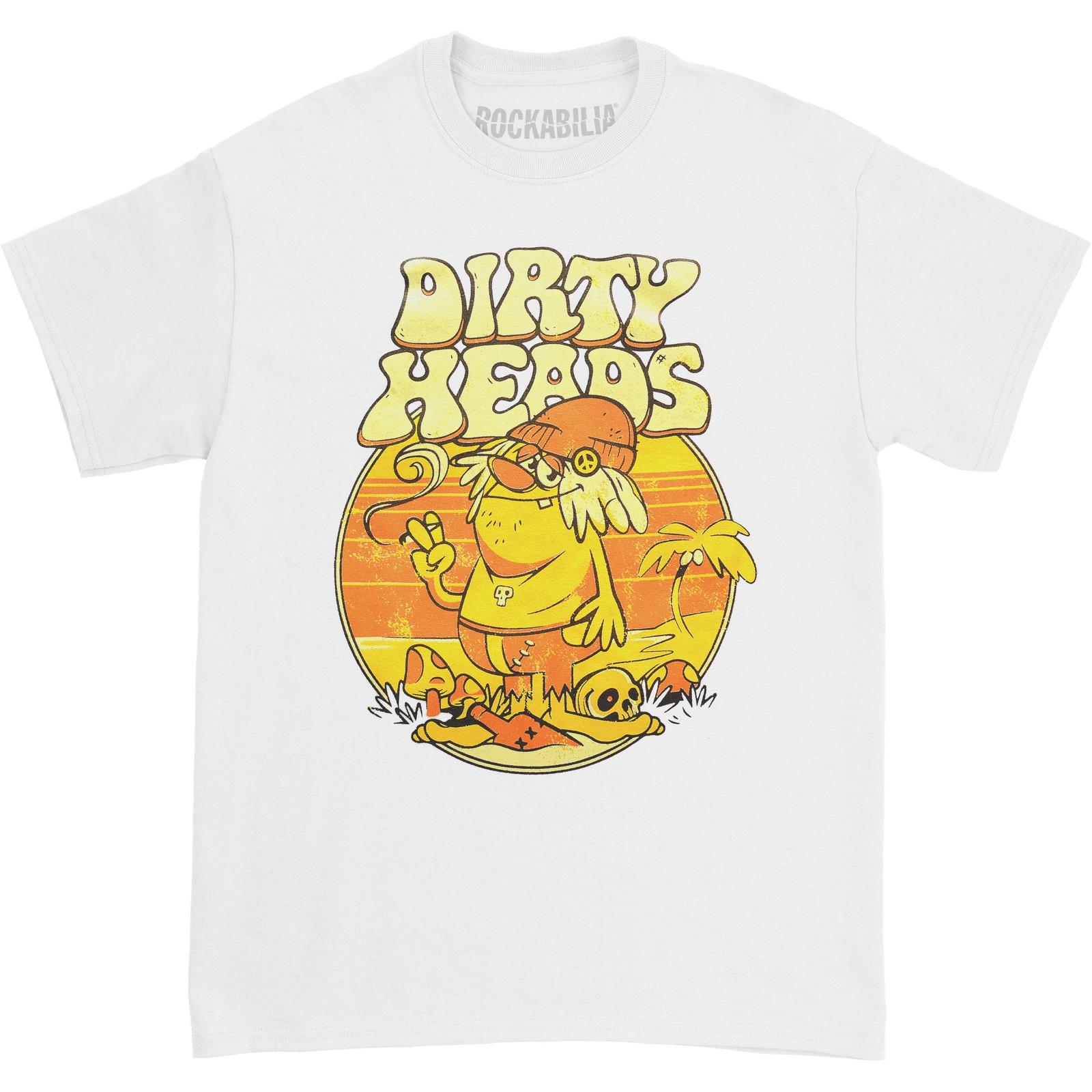 Men s Dirty Heads Hippy T-shirt XX-Large White S