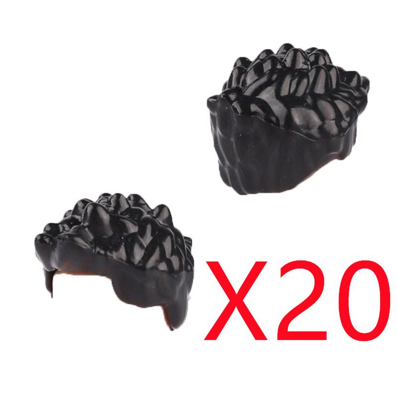 MOC City Building Blocks Figure Body Parts Creative Accessories Long Hair Brown Black Gold Mini Brick Compatible Toy Gift k030