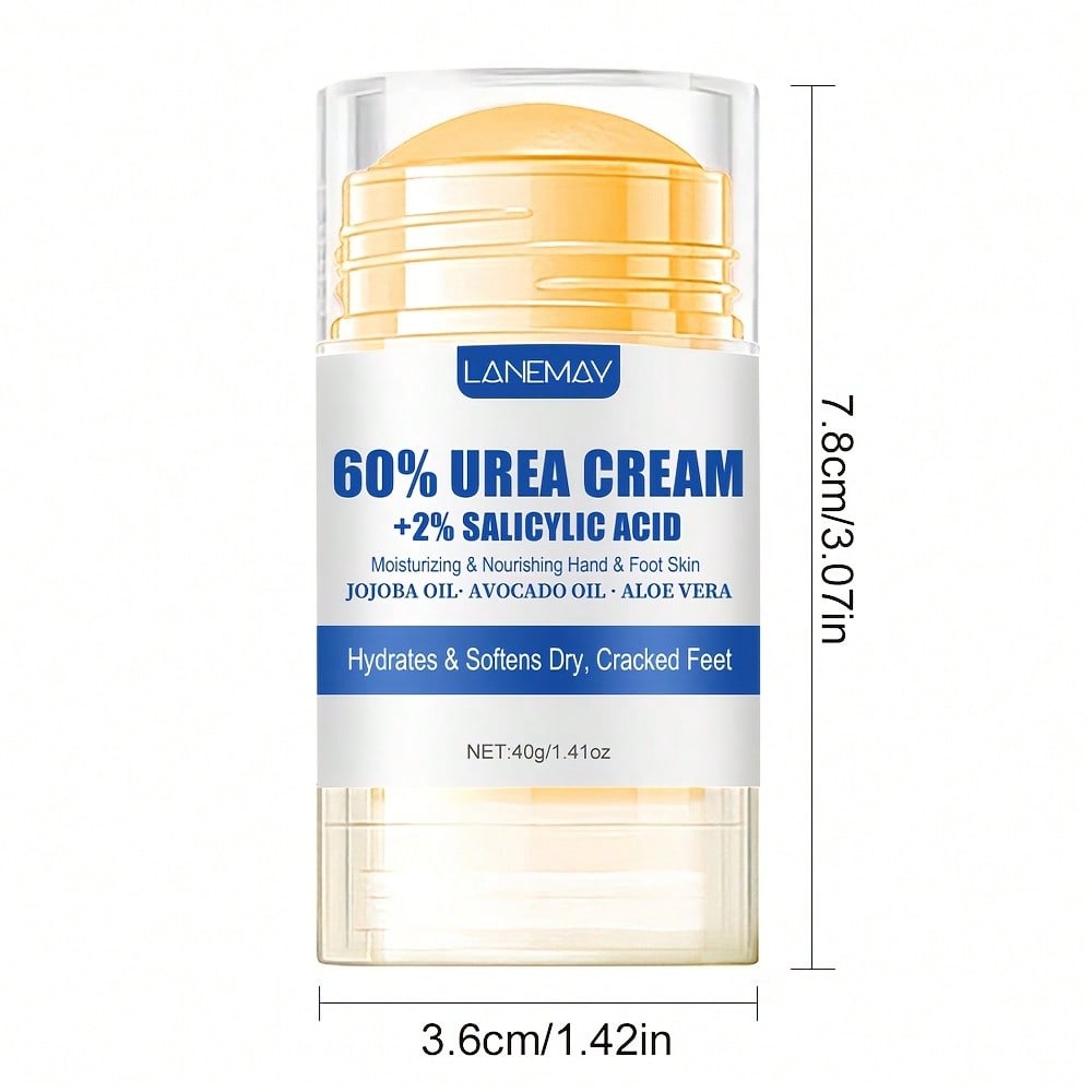 Intensive Harnstoff-Fußcreme repariert rissige Fersen, spendet Feuchtigkeit und glättet trockene Haut an Füßen und Händen