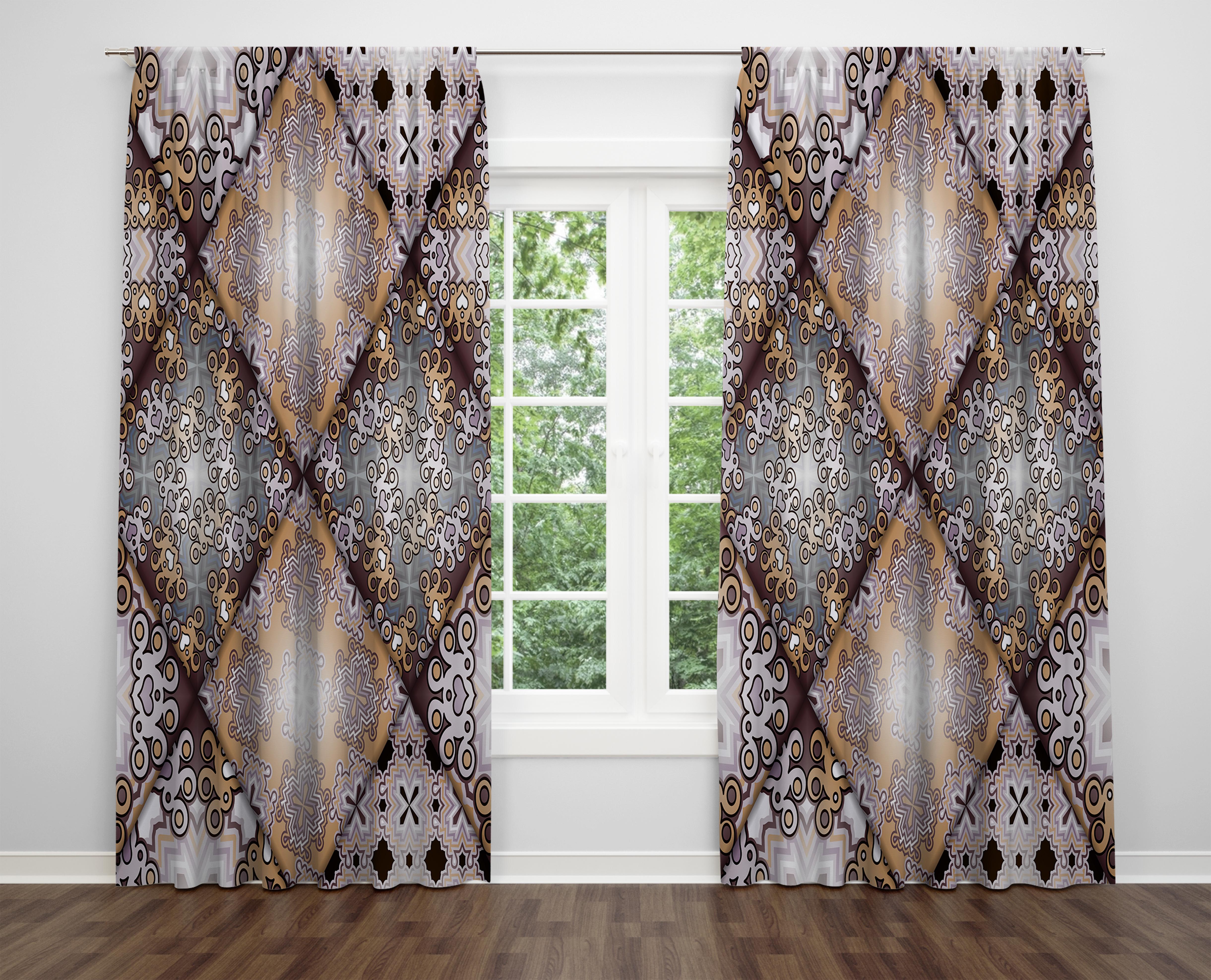 

Декоративний дизайн, високоякісна бавовняна тканина, ви можете вибрати одну або подвійну фіранку з крила 1 piece різнокольоровий