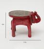 Handmade Wooden Elephant Stool: Miniature Indian Decor (8x8x11)