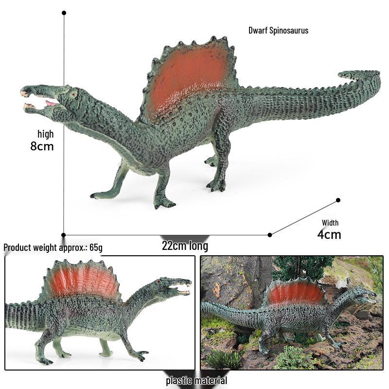 Cretaceous Ligabueino Dinosaur Model Toy - Hard Plastic Animal Figure for Kids