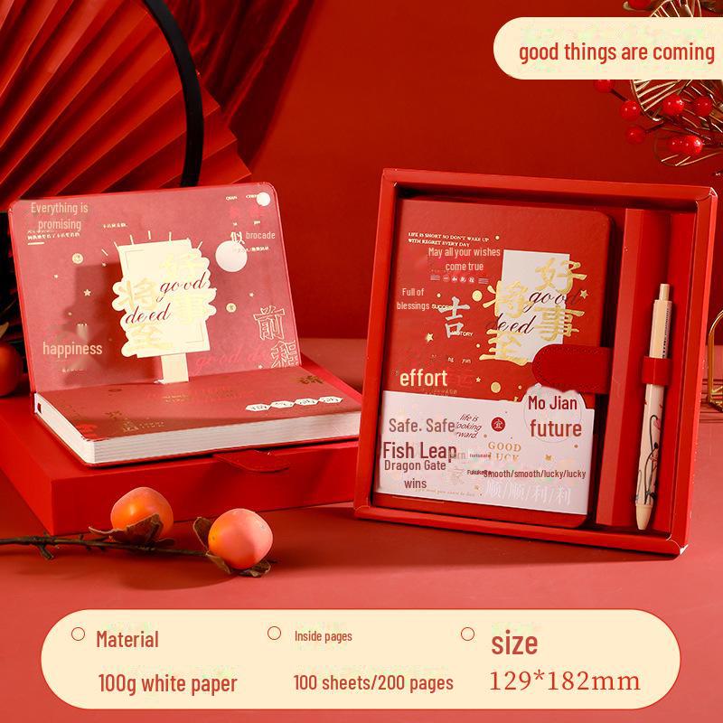 Gold List Notebook Gift Set: National Tide Stationery for College Exam Success - Perfect Birthday Souvenir