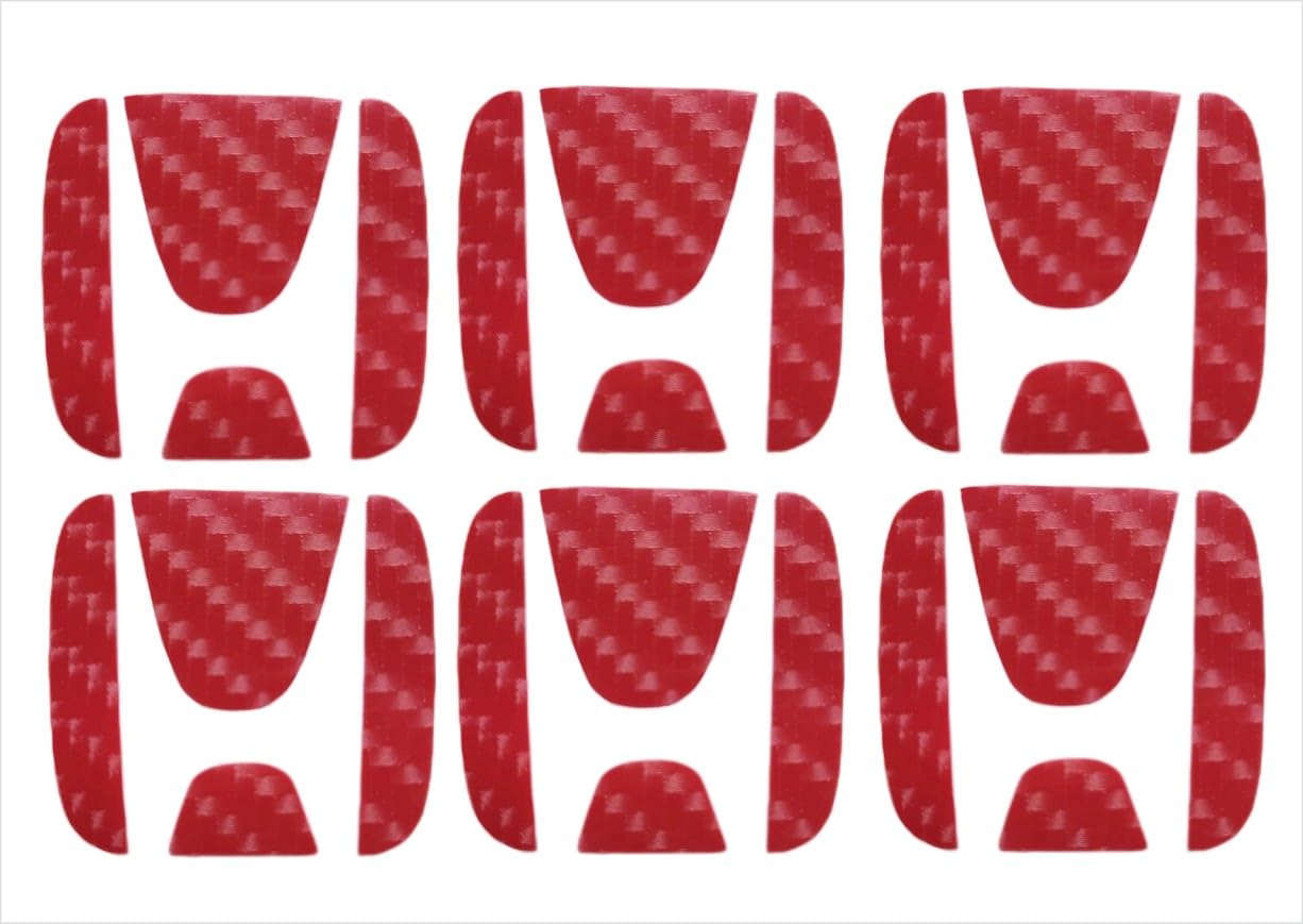 

Эмблема заводского колеса с турбонаддувом, совместимая с Honda, совместимая центральная заглушка, наклейки из углеродного волокна на заказ F&S N-BOX Custom/Custom JF5/JF6, листы, предварительно вырезанные (4D