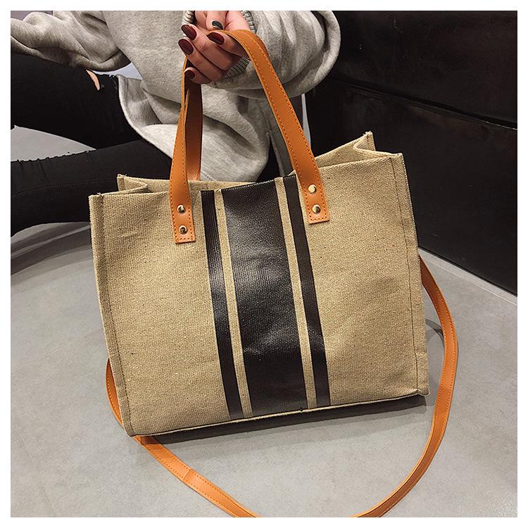 SCIONE Женский портативный портфель в полоску — фото 10