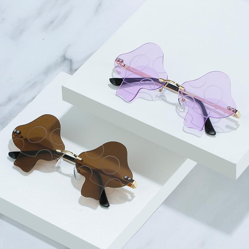 Fashion European And American Mushroom Sunglasses European And American Internet Celebrities With The Same Irregular Sunglasses Women