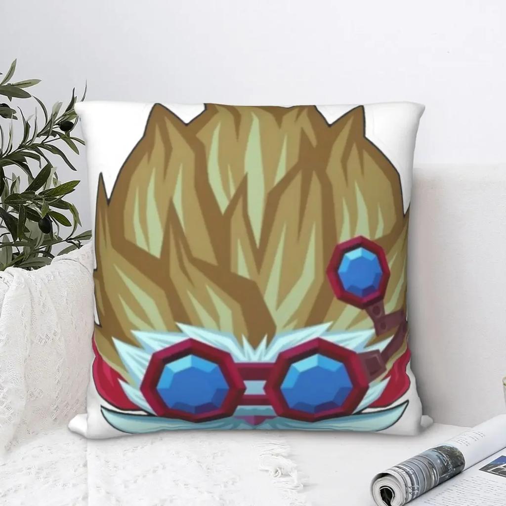 Heimerdinger Throw Pillow Case Arcane League of Legends Cushion For Home Sofa Chair Decorative Hug Pillowcase