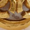 CHANEL Triple COCO Mark Earring vintage Plated Gold/Fake pearl 29.4g Women Used