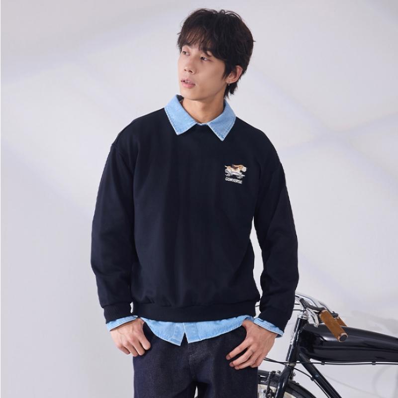 Converse Graphic Crew Fleece Top Ucj420 Ghm