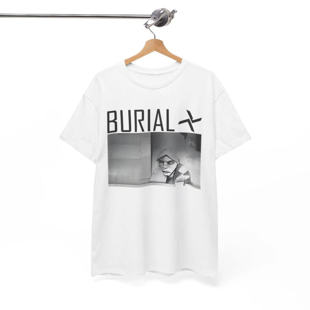 

Burial Untrue album cover Tshirt UK garage musicDubstep music Tshirt unisex pure cotton streetwear allseason base layer 4XL