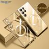 Plated Soft Silicon Clear Phone Case For Magsafe Samsung S26 Edge S25 S24 S23 S22 Plus Ultra Magnetic Protective Cover
