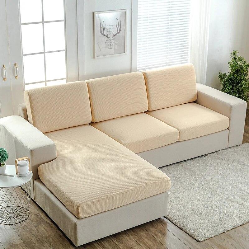 Huse elastice impermeabile pentru perne de canapea, Protecții slipcover pentru scaun, canapea de colț 1/2/3/4 locuri, din țesătură jacquard