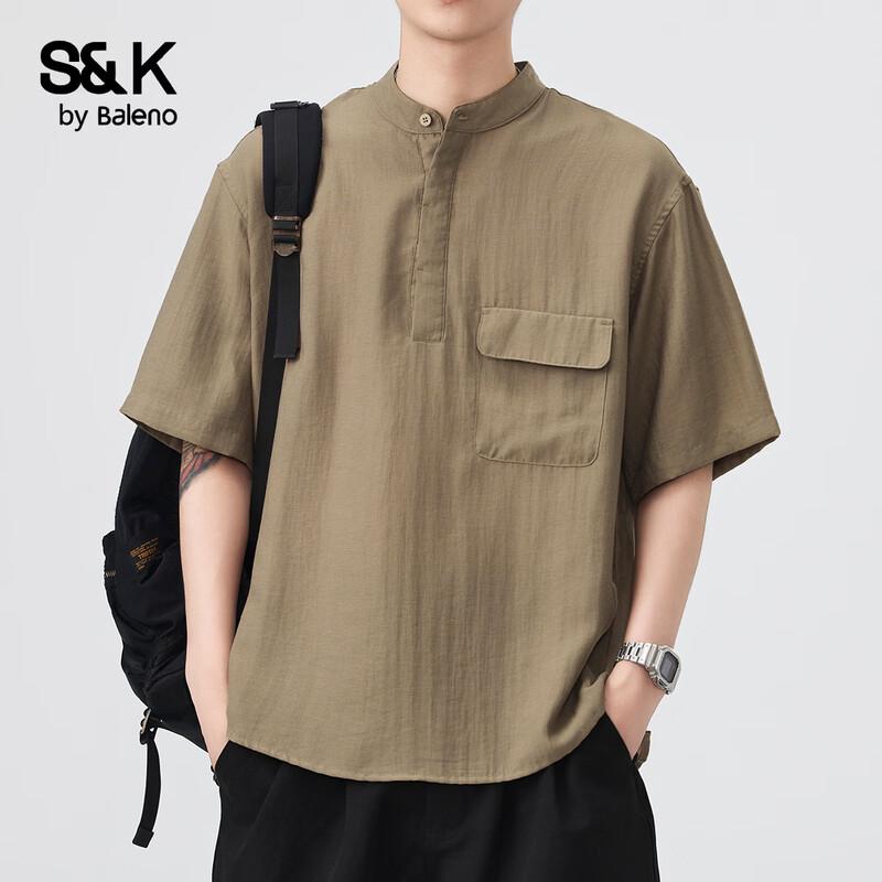 

Baleno Men s S&K Series Loose Fit Retro Long Sleeve Shirt XL