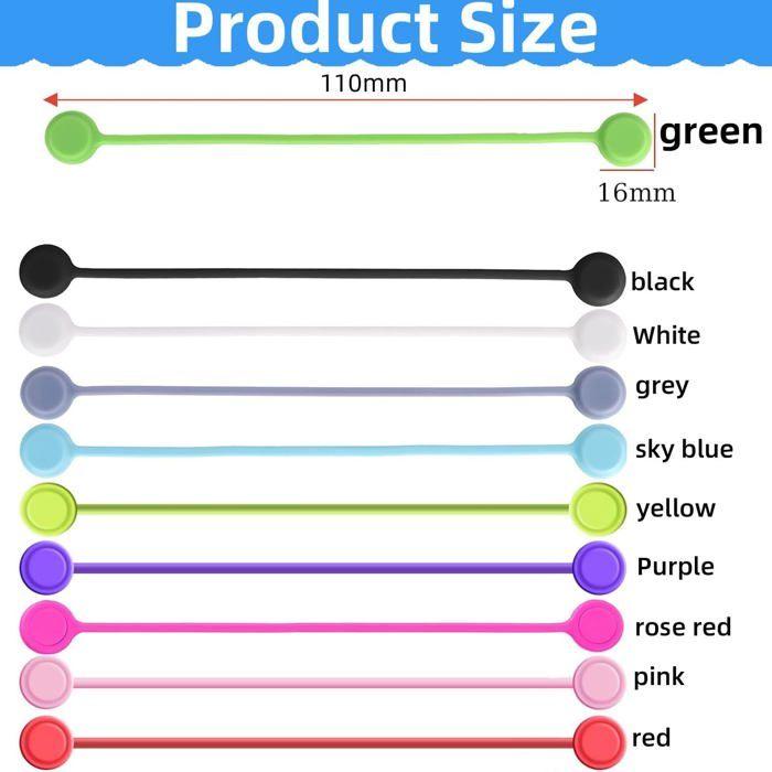 Magnetic Cable Ties Reusable Magnetic Cable Organizers Magnetic Cable Clip Silicone Cable Ties 147