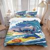 Stitch Adventure Print 3Pcs Bedding Setduvet Cover With 2 Bedropillowcase Home Birthday Gift