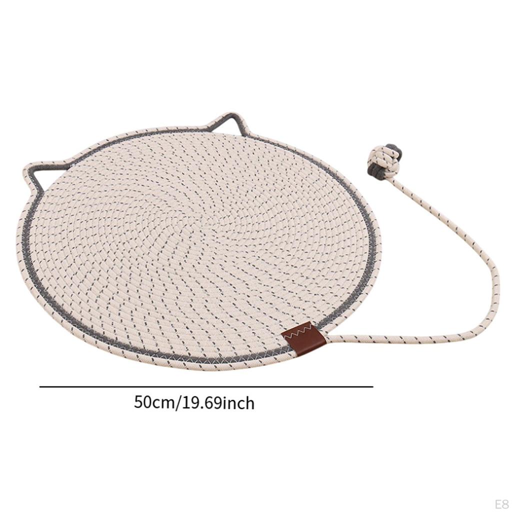 Cat Scratcher Mat Furniture Protector Cotton Rope Horizontal Scratch Pad Scratching for