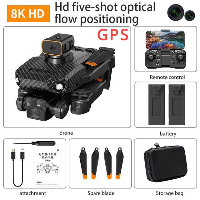 Neu P8 Pro Drone Hindernis Vermeidung 4K ESC Dual HD Kamera Wifi Fpv Bürstenlosen Motor Faltbare Quadcopter Geschenke Spielzeug