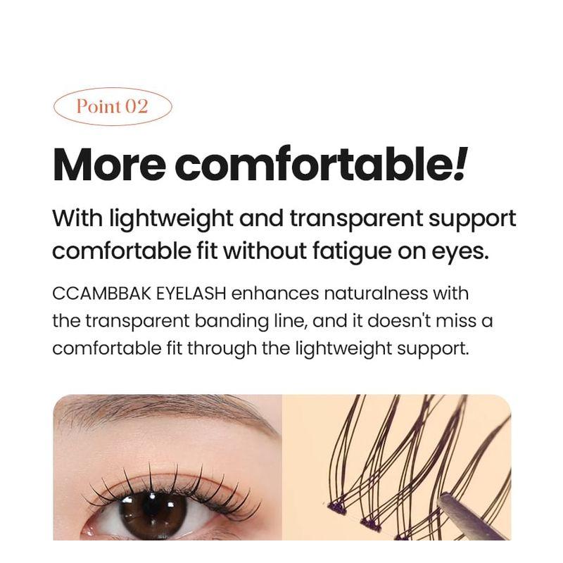 Ccam bbak - Original Dichte Wimpern 4 Punkte - 3 Arten