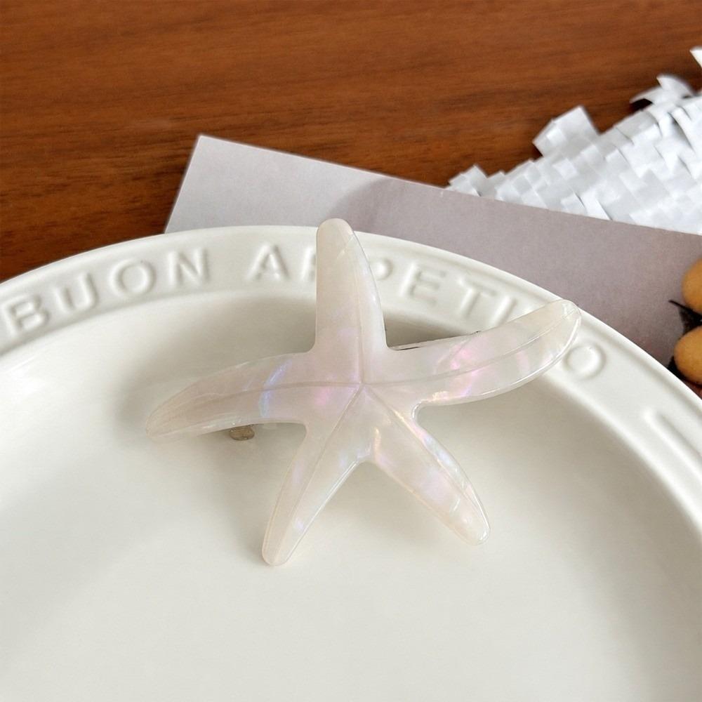Ocean Series Starfish Hair Clip Acetic Acid Material Spring Hair Clip Side Hair Clip for Women