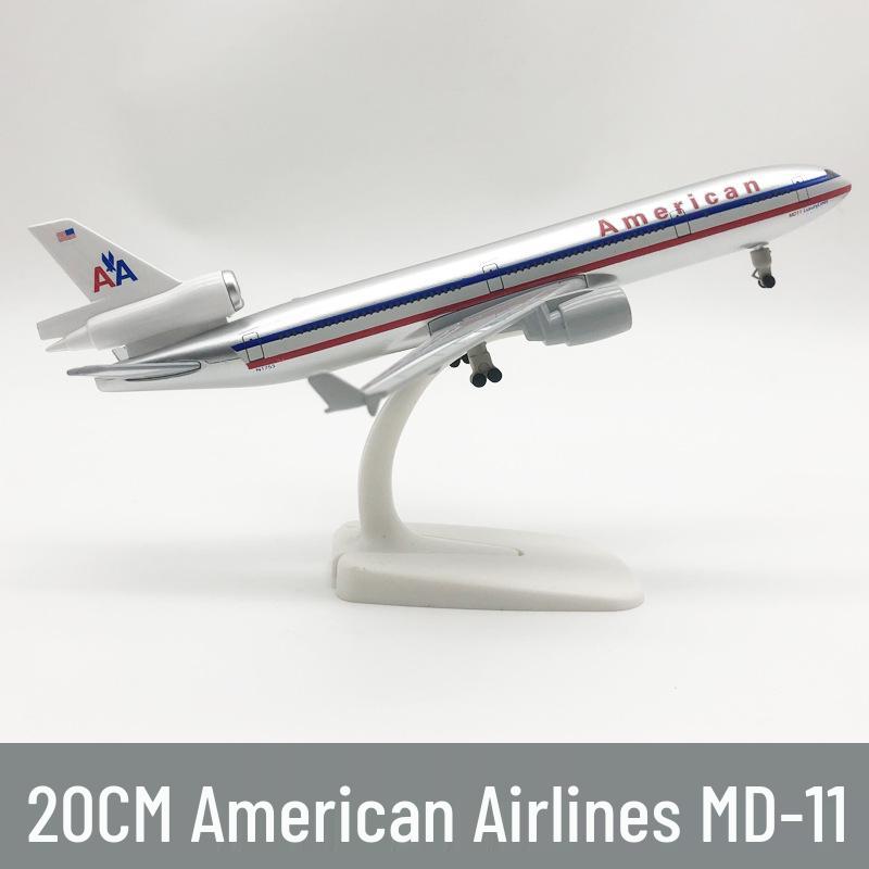 20CM Alloy Airplane Model with Landing Gear - Cargo Plane UPS-MD11