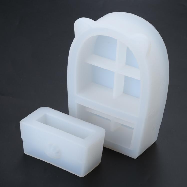 Cat Ears Drawer Storage Cabinet Molds Epoxy Silicone Box Mold Jewelry Casting