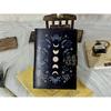 Moon Phases Vintage Leather Journal for Men & Women  of Antique Handmade Deckle Edge Vintage Paper