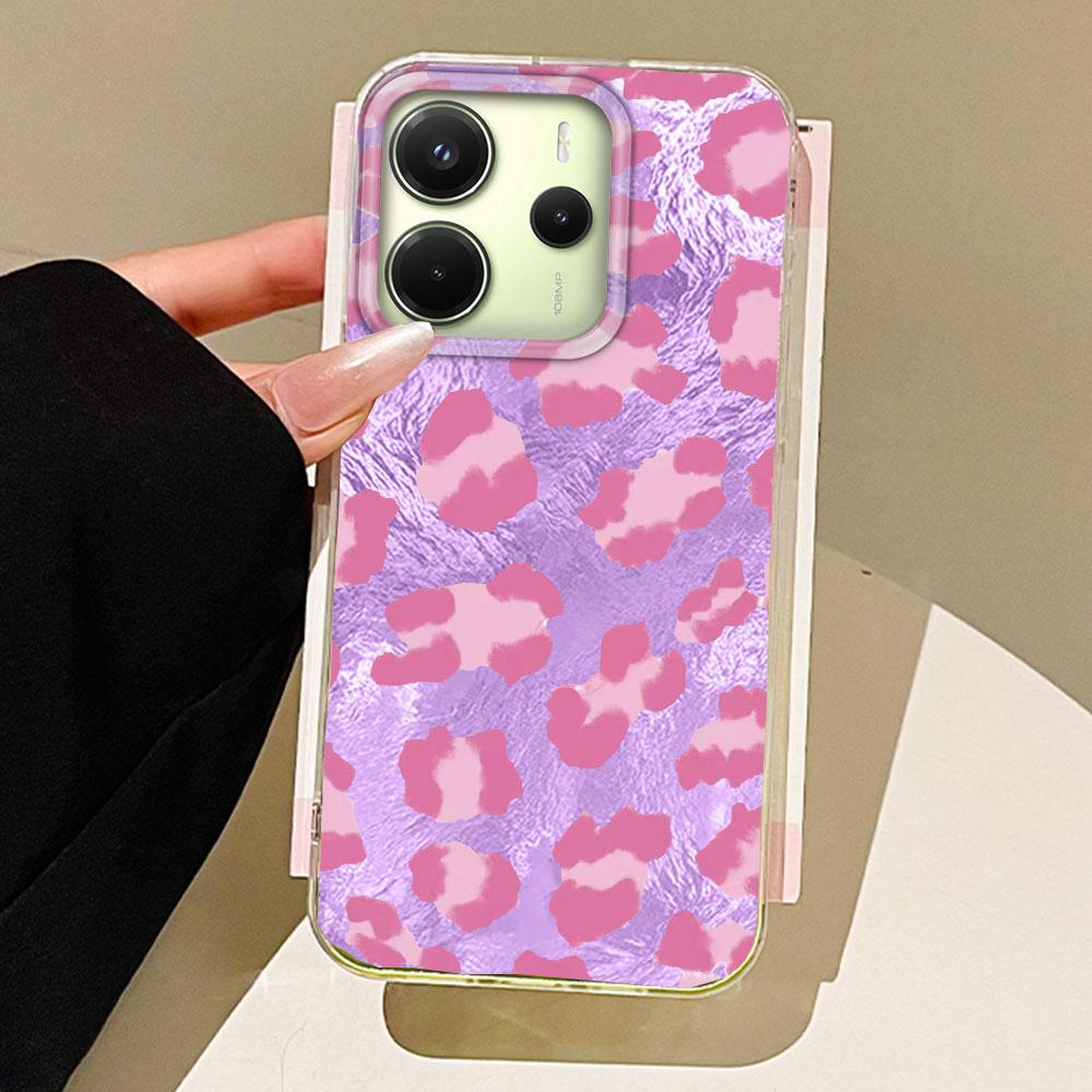 Retro Gradient purple Leopard Phone Case for Xiaomi Redmi Note 14 13 12 11 11S 10 10S Pro 9C 13C 14C A5 A3 A4 A3X 9C A1 A2 Cover