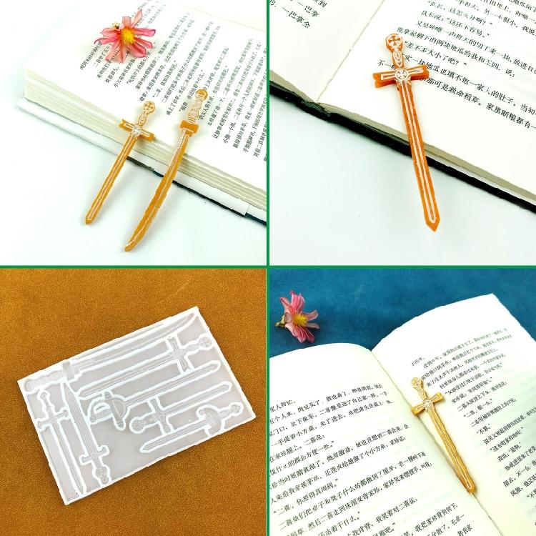 Mehrere Stile Lesezeichenform Herstellung Epoxidharz Schmuck DIY Basteln Silikonform