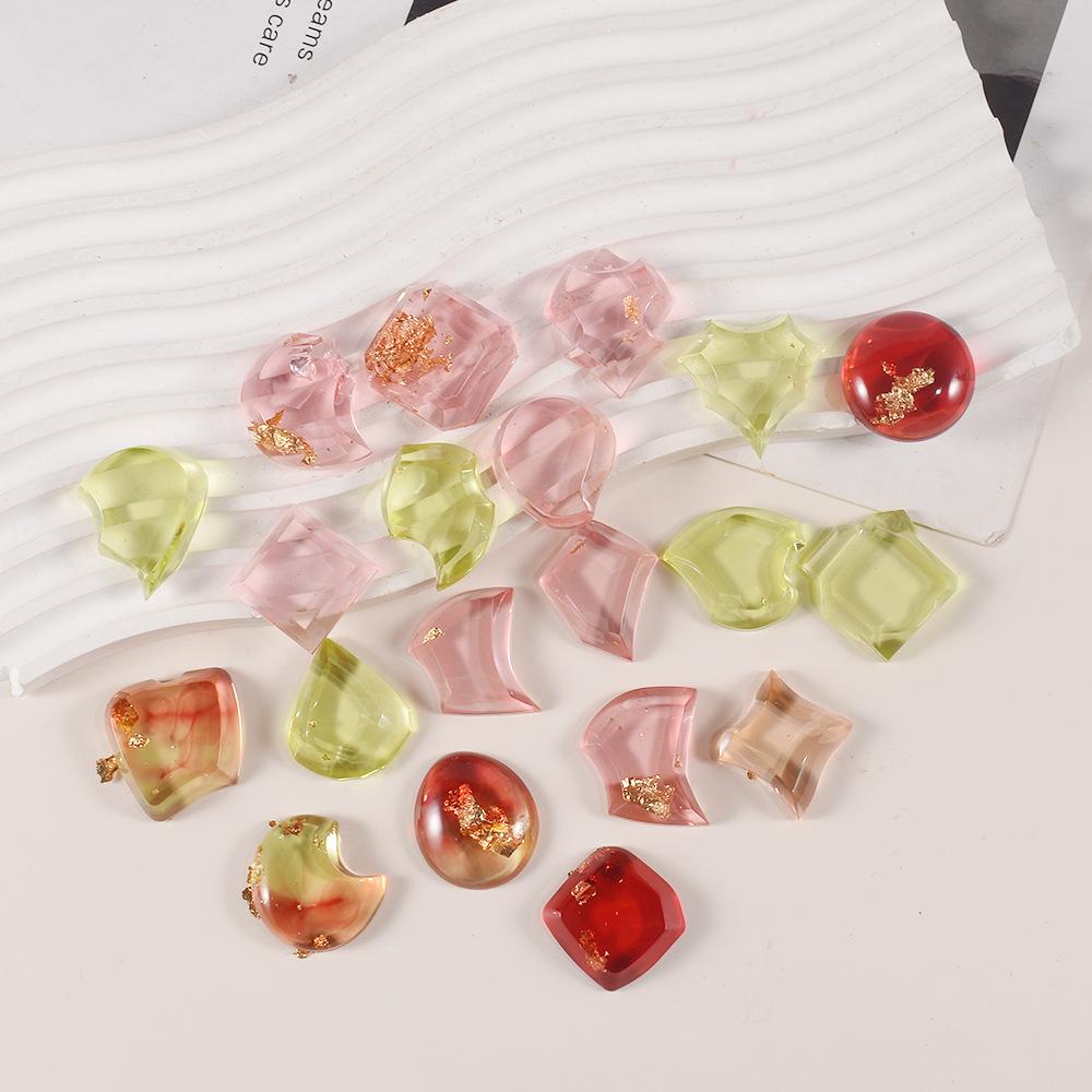 Mák Křišťálová Epoxidová Pryskyřice Nepravidelný Zrcadlový Drahokam Samolepka Přívěsek Forma