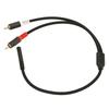 3.5mm to 2RCA Cable Female to Male Stereo Bidirectional Gold Plated Sound Y Splitter Cord for Phone MP3 Speaker 11.8in