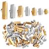 10-20pcs Stainless Steel Cove Clasps Cord End Caps String Ribbon Leather Clip DIY Jewelry Making Supplies for Necklace Bracelet