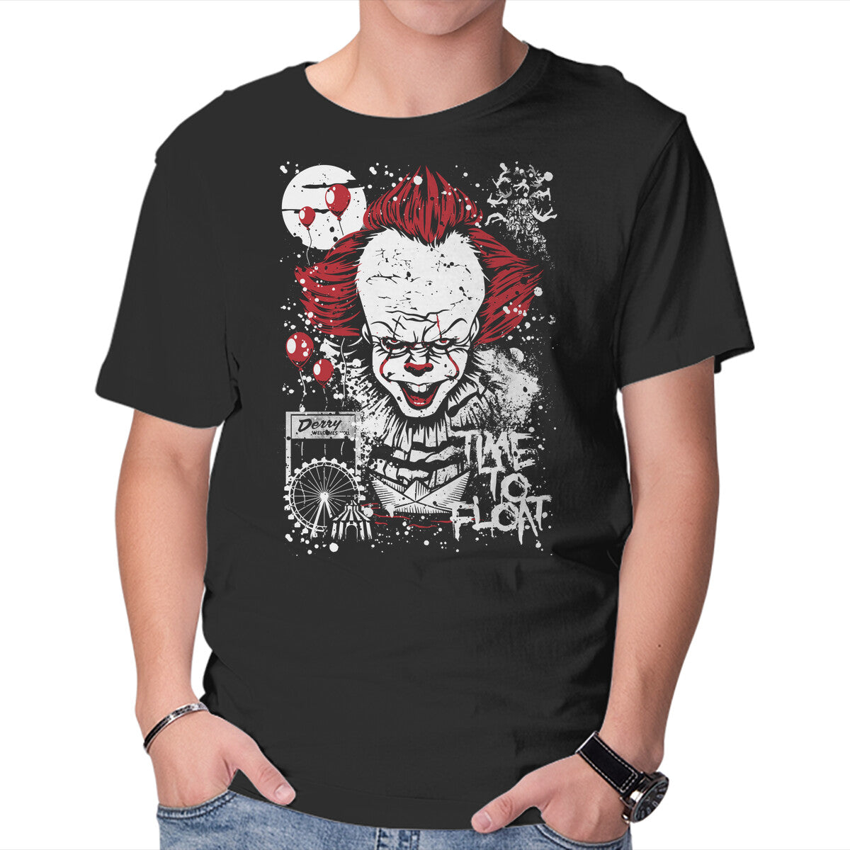 Unisex Crew Neck T-Shirt Join Me In The Woods Graphic Short Sleeve Casual Tee S