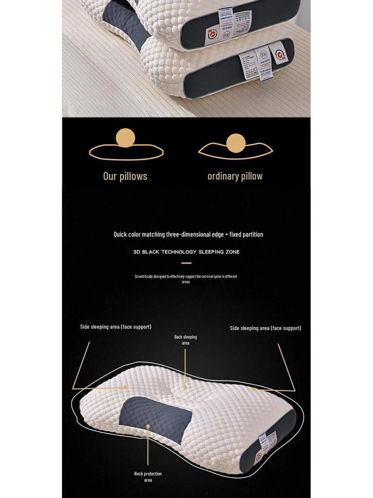 3D-Zonierte Massagekissen: Gestrickte Baumwolle Wasserwürfel-Design