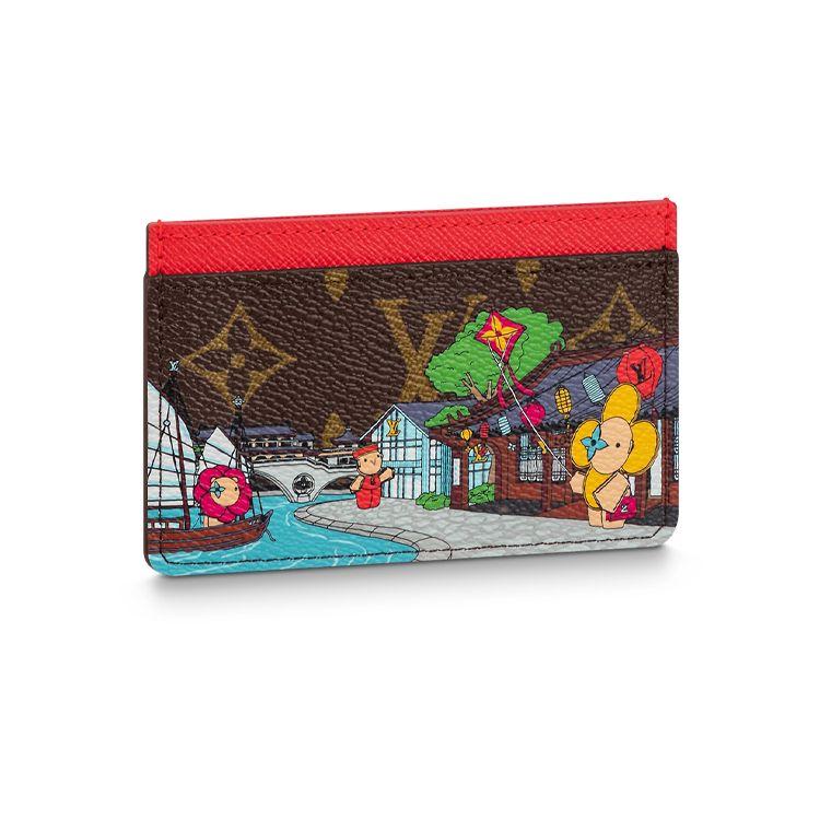 

Louis Vuitton Монограма Графіті Відкритий Тримач для Карток Жіночий Тримач для Карток Коричневий M81966 Gift Set(Basic Set+Box+Shopping Bag)