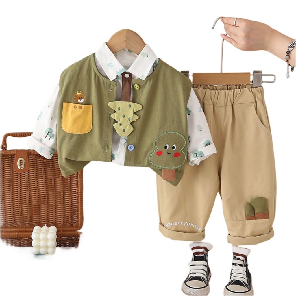 Uformelt langermet sett for barn, komfortable hverdagsantrekk