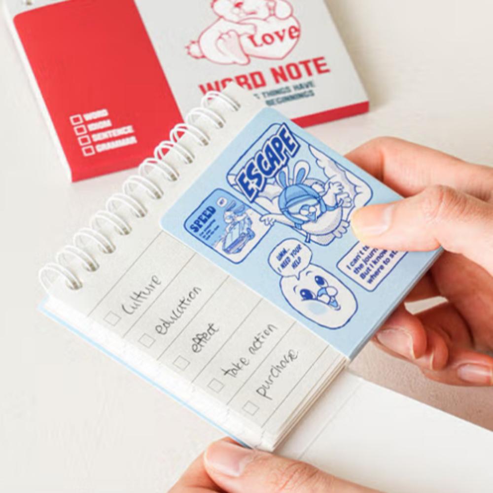 2 Horizontal Volumes of Vocabulary Memorization Notebooks