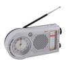 Portable Radio Rechargeable Battery Operated FM AM SW Multi Band Radio with Clock 3W Speaker for Music News Traffic