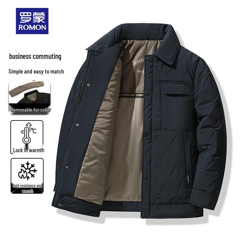 

ROMON Men s Premium Winter Lambswool Padded Jacket 5XL