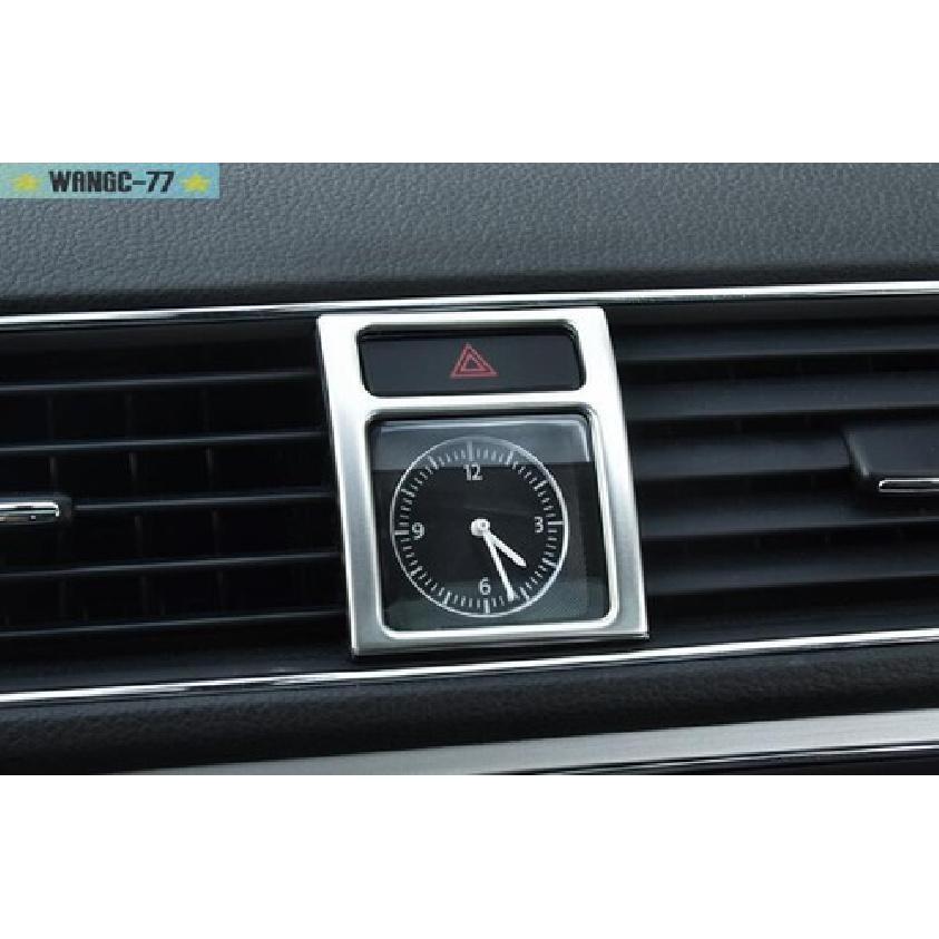 For VW Passat B7 2011-2015 Silver Titanium Central Console Clock Cover Trim New