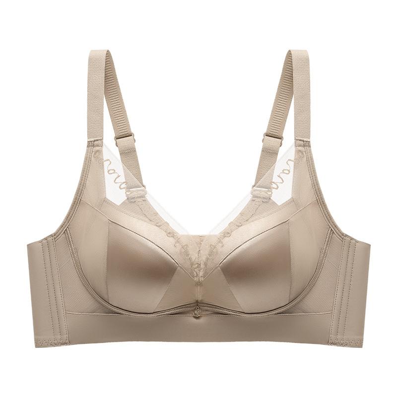 Quality small breasts gathered without steel ring bra soft skin-friendly breast upper support adjustment bra