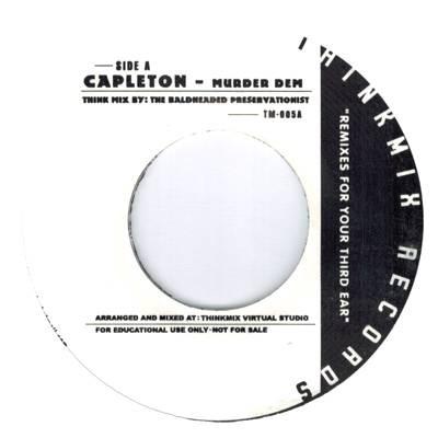 

7inch Record CAPLETON Murder Dem NONE Jamaica Reggae Ska Dub Used